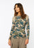 Camo Art Second Skin Raw Edge Top - In Stock