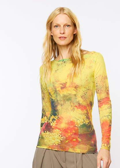 Flower Child Raw Edge Second Skin Top
