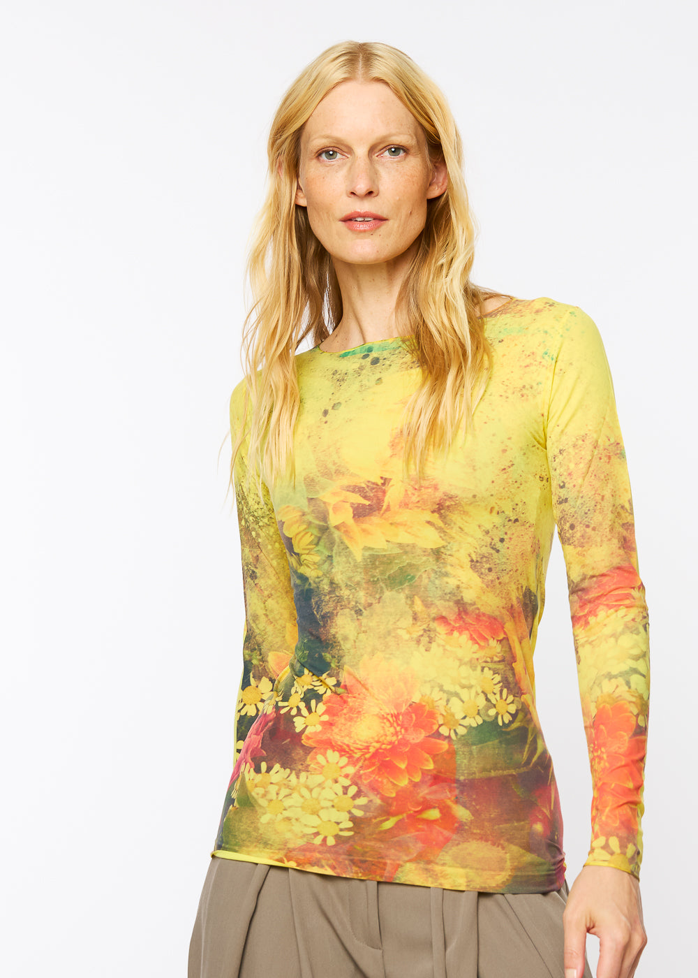 Flower Child Raw Edge Second Skin Top - In Stock