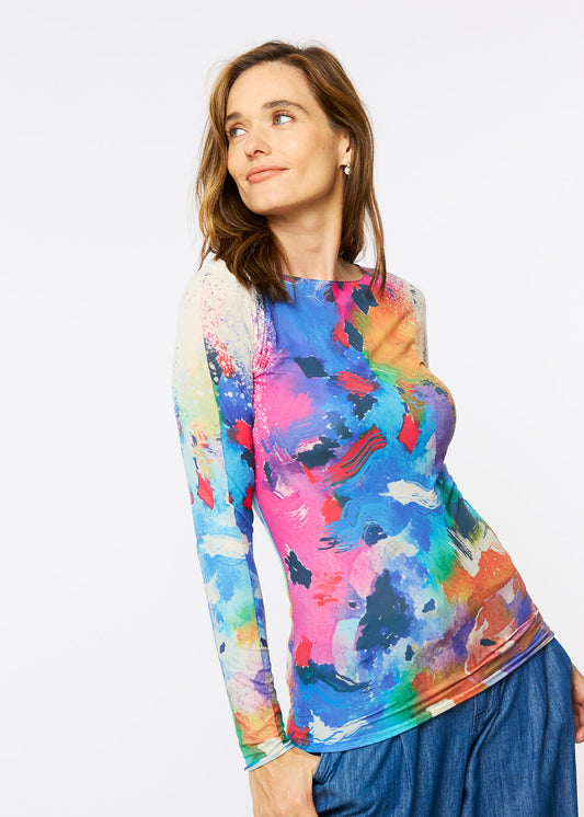 Color Party Raw Edge Second Skin Top - In Stock