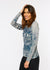 Spotted Garden Raw Edge Second Skin Top