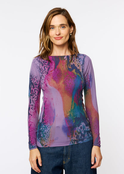 Opalescent Raw Edge Second Skin Top
