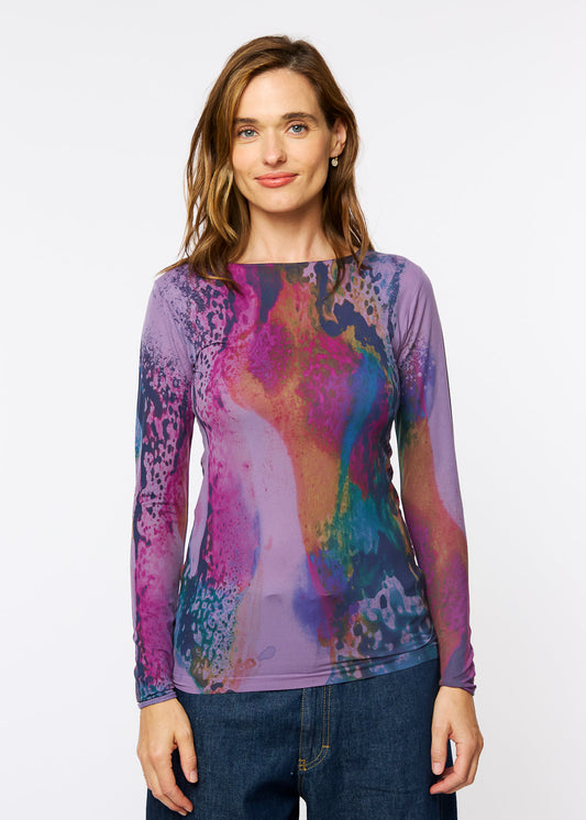 Opalescent Raw Edge Second Skin Top