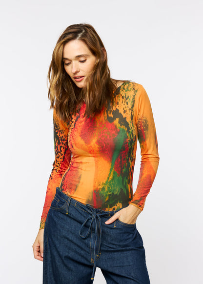 Opalescent Raw Edge Second Skin Top