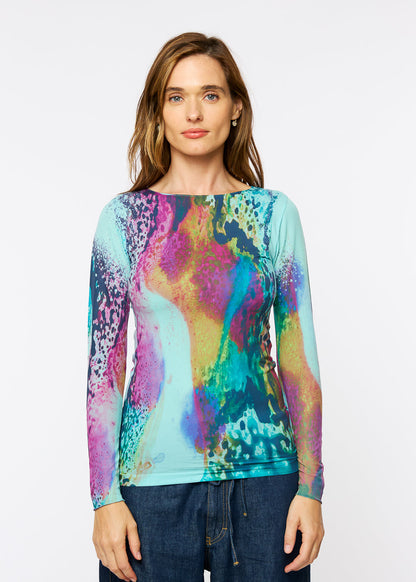 Opalescent Raw Edge Second Skin Top