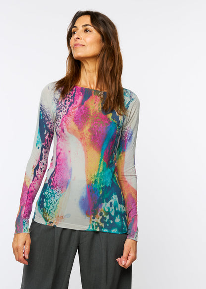 Opalescent Raw Edge Second Skin Top