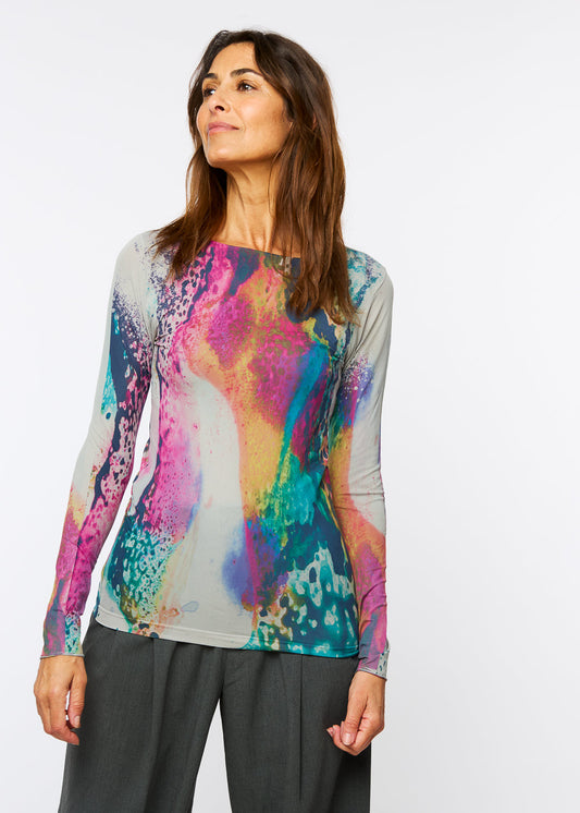 Opalescent Raw Edge Second Skin Top