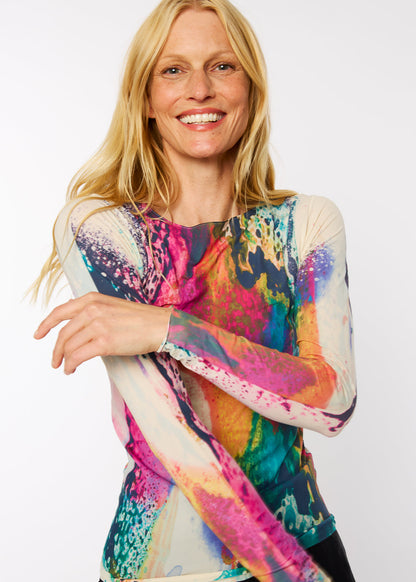 Opalescent Raw Edge Second Skin Top