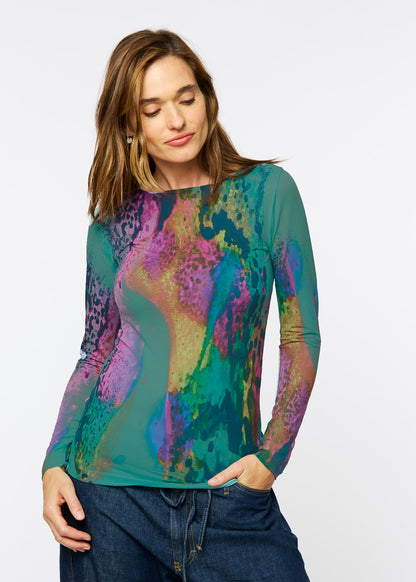 Opalescent Raw Edge Second Skin Top