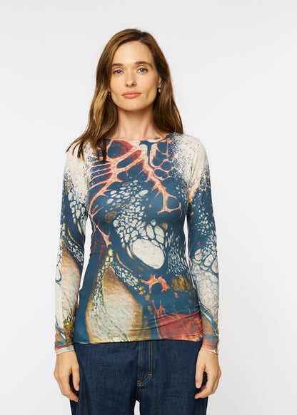 Rooted Raw Edge Second Skin Top