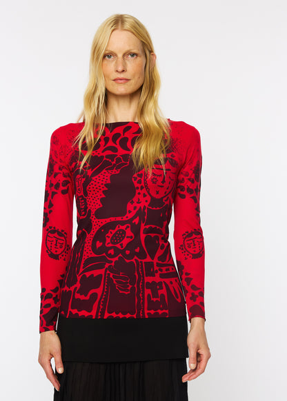 Muse Raw Edge Second Skin Top