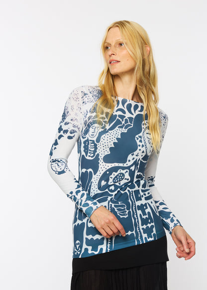 Muse Raw Edge Second Skin Top