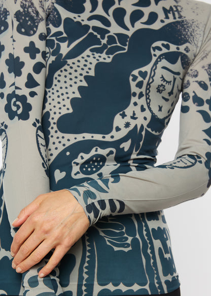 Muse Raw Edge Second Skin Top