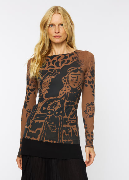 Muse Raw Edge Second Skin Top