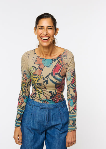 Socialite Raw Edge Second Skin Top