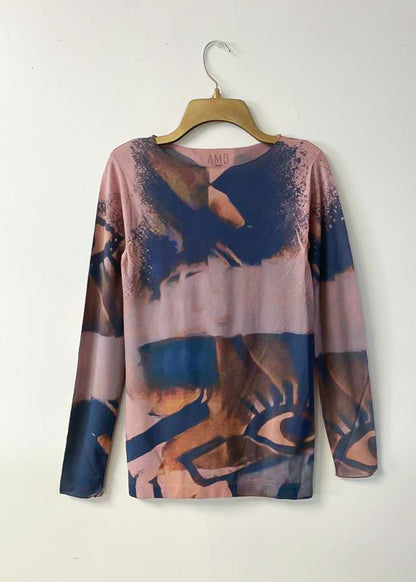 Peekaboo Raw Edge Second Skin Top