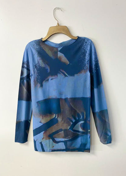 Peekaboo Raw Edge Second Skin Top