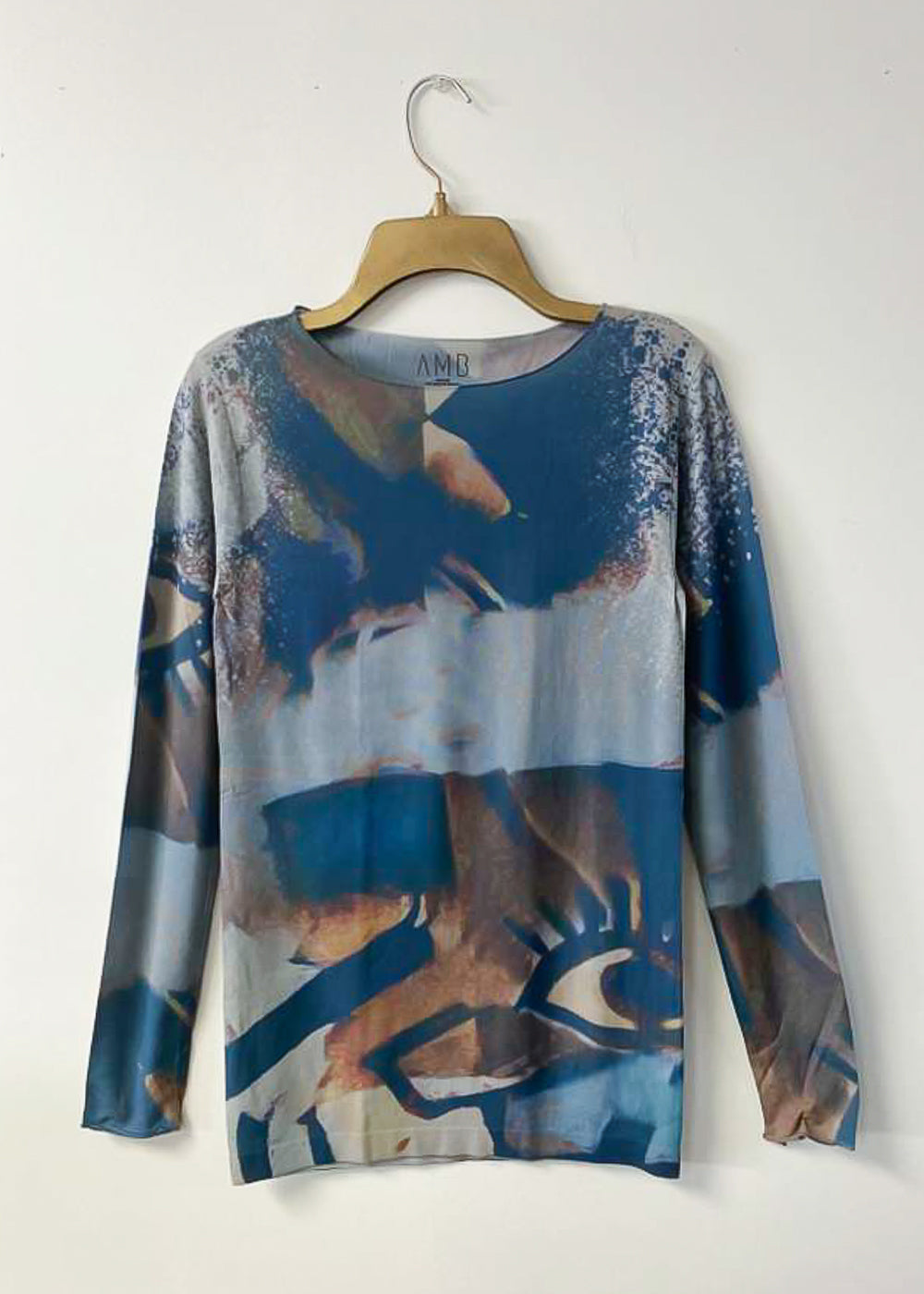 Peekaboo Raw Edge Second Skin Top