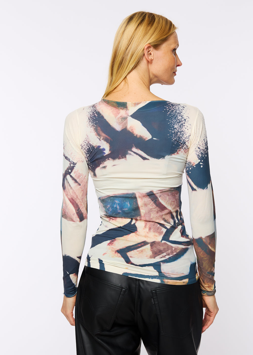 Peekaboo Raw Edge Second Skin Top