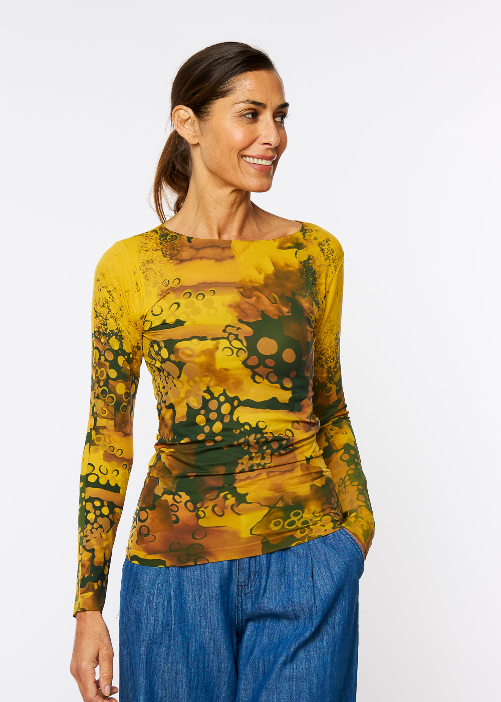 Bubbly Raw Edge Second Skin Top