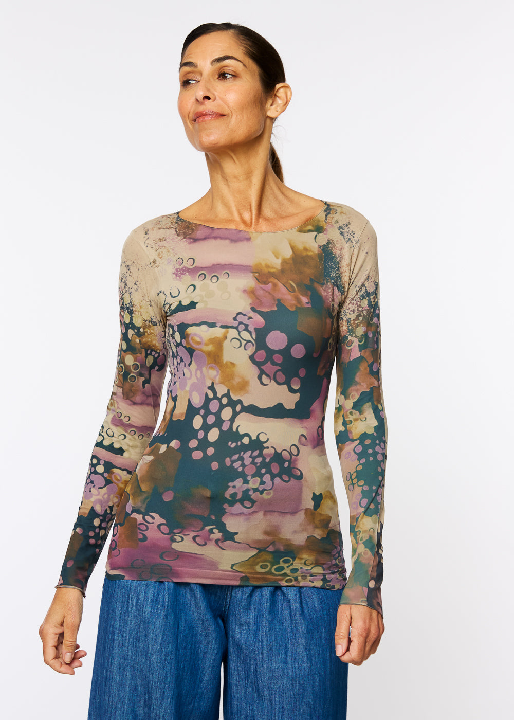 Bubbly Raw Edge Second Skin Top