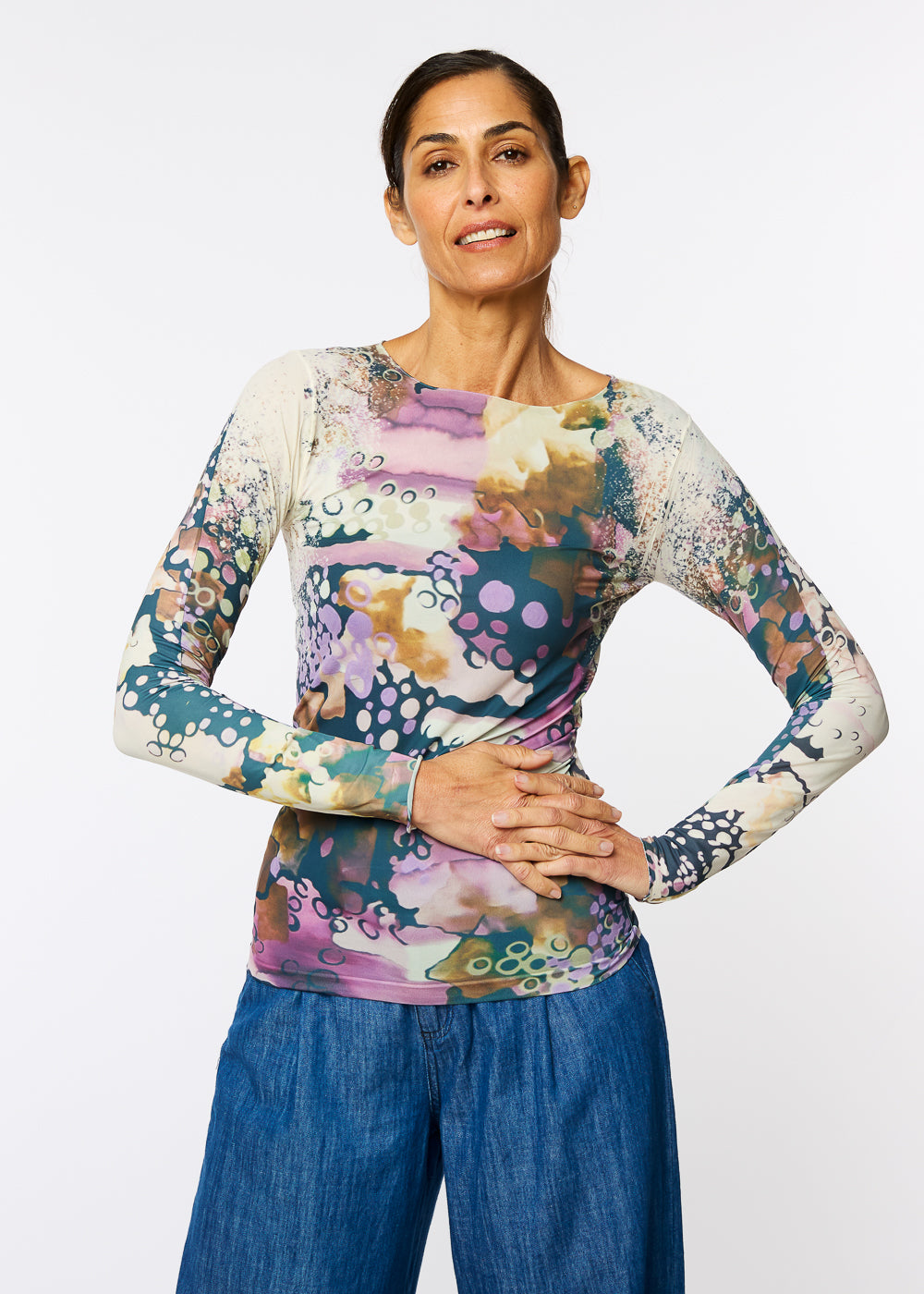 Bubbly Raw Edge Second Skin Top