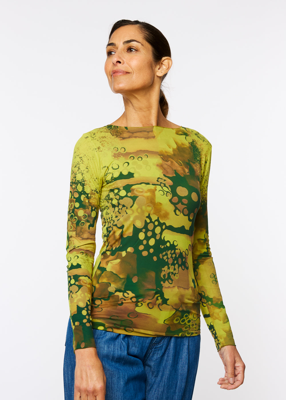 Bubbly Raw Edge Second Skin Top