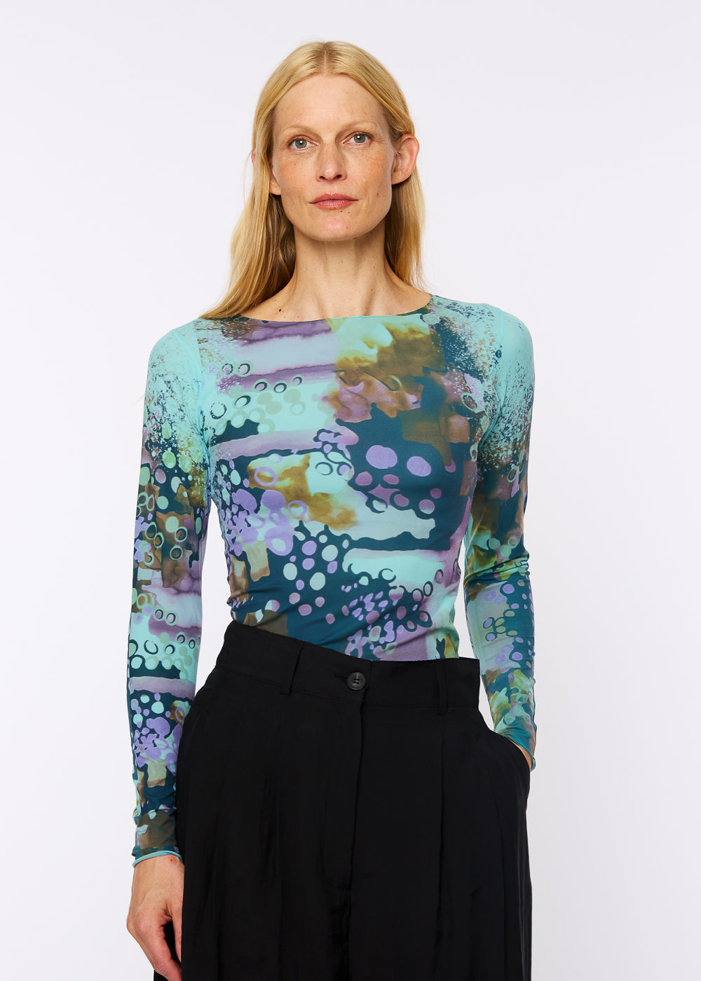 Bubbly Raw Edge Second Skin Top