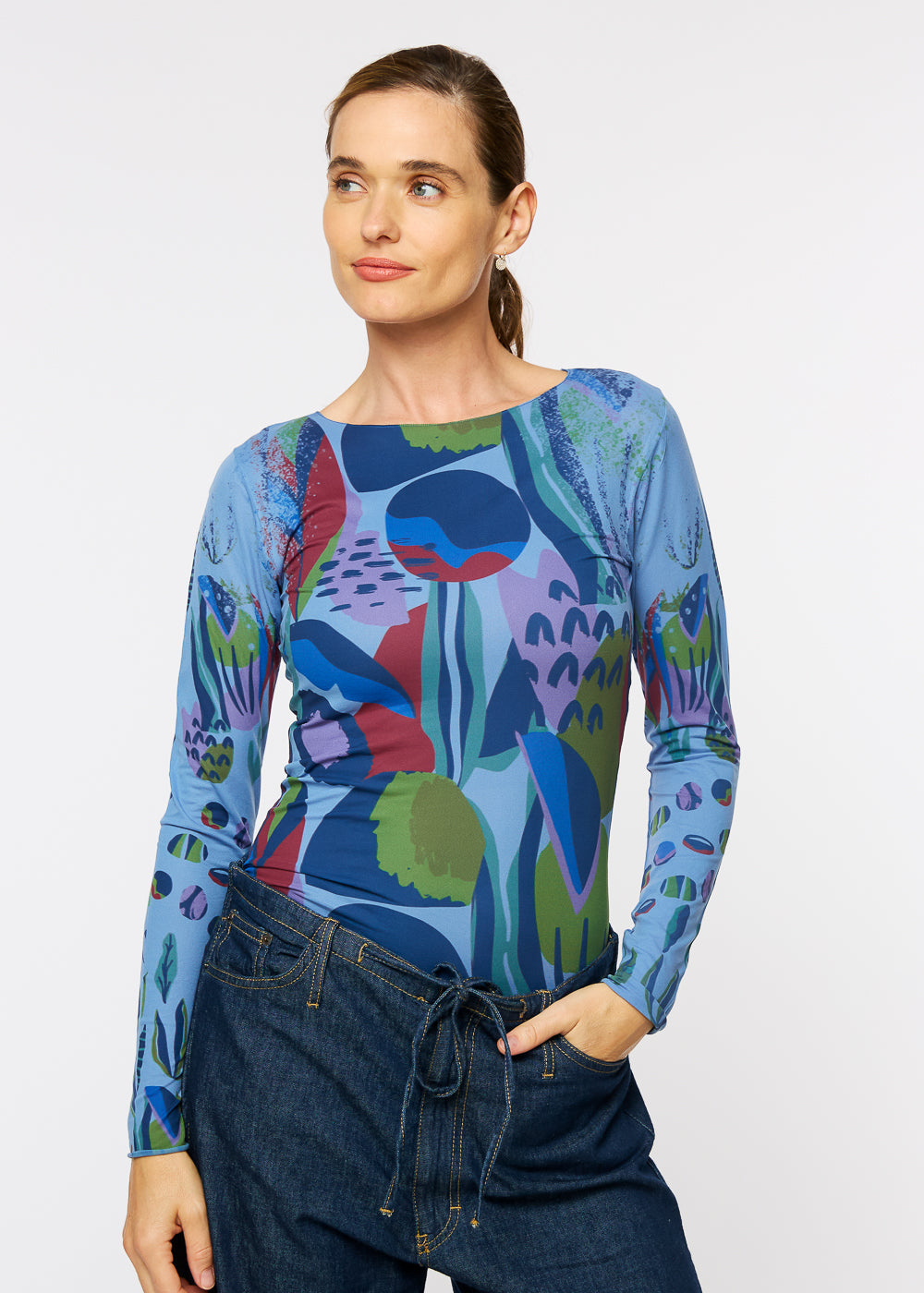 Dreamer Raw Edge Second Skin Top