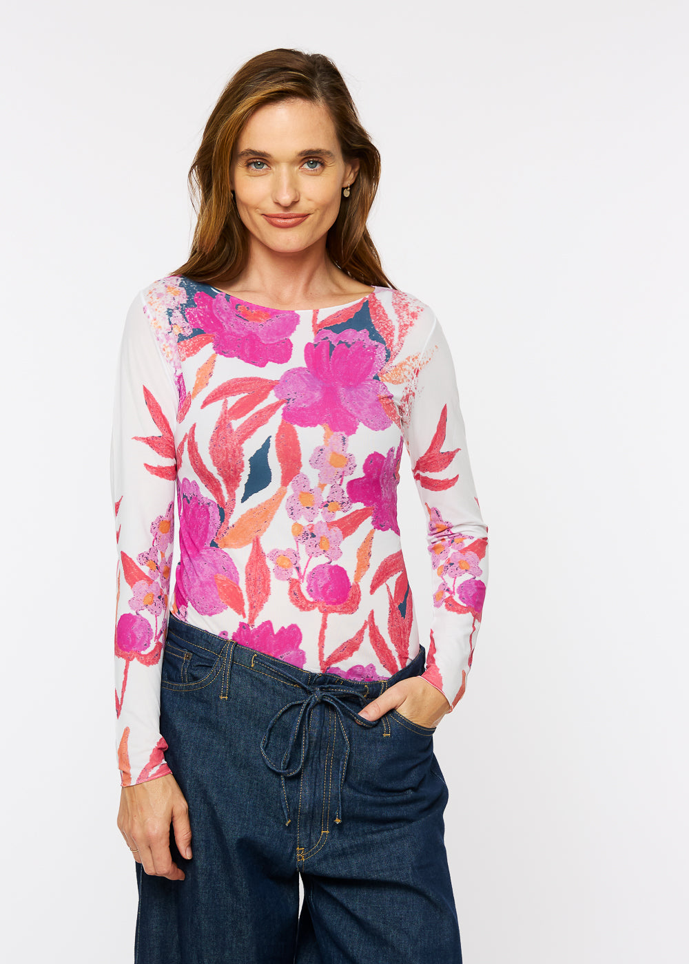 Azalea Raw Edge Second Skin Top