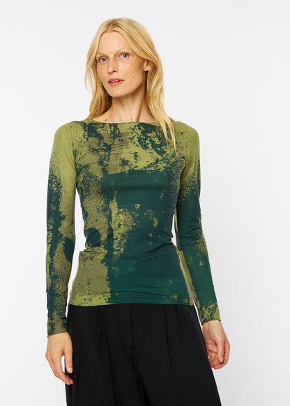 Stormy Raw Edge Second Skin Top