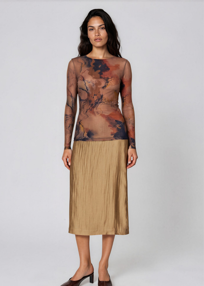 Renaissance Raw Edge Second Skin Top