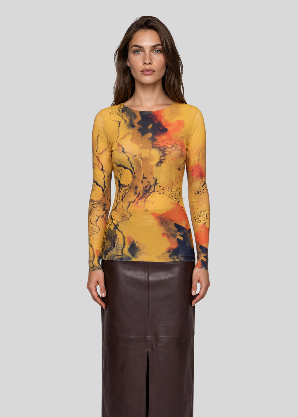 Renaissance Raw Edge Second Skin Top