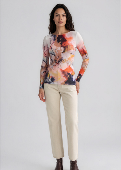 Renaissance Raw Edge Second Skin Top