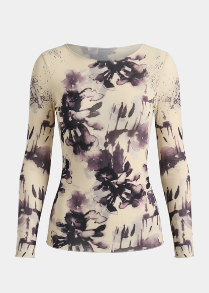 Poetic Raw Edge Second Skin Top