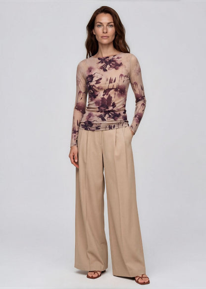 Poetic Raw Edge Second Skin Top
