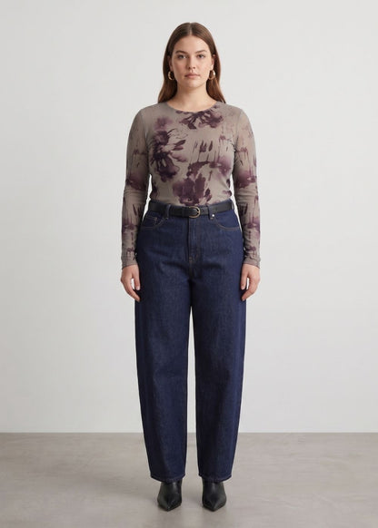Poetic Raw Edge Second Skin Top
