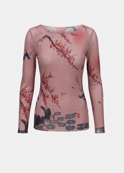 Sakura Raw Edge Second Skin Top