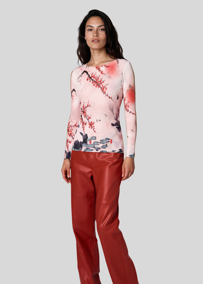 Sakura Raw Edge Second Skin Top