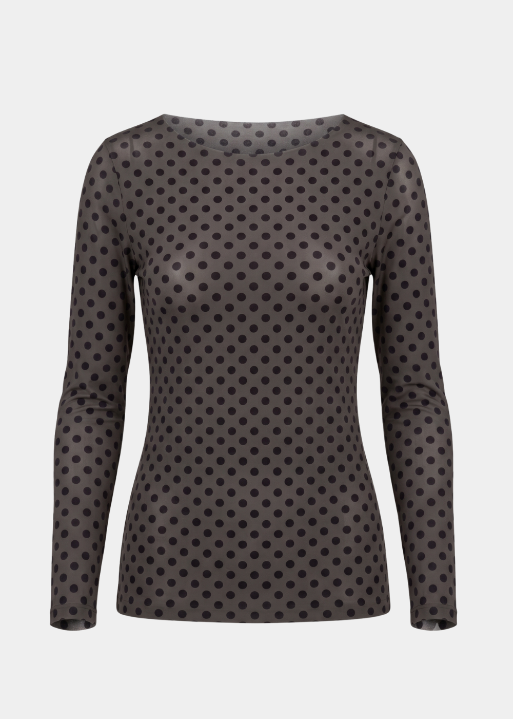Classic Dot Raw Edge Second Skin Top