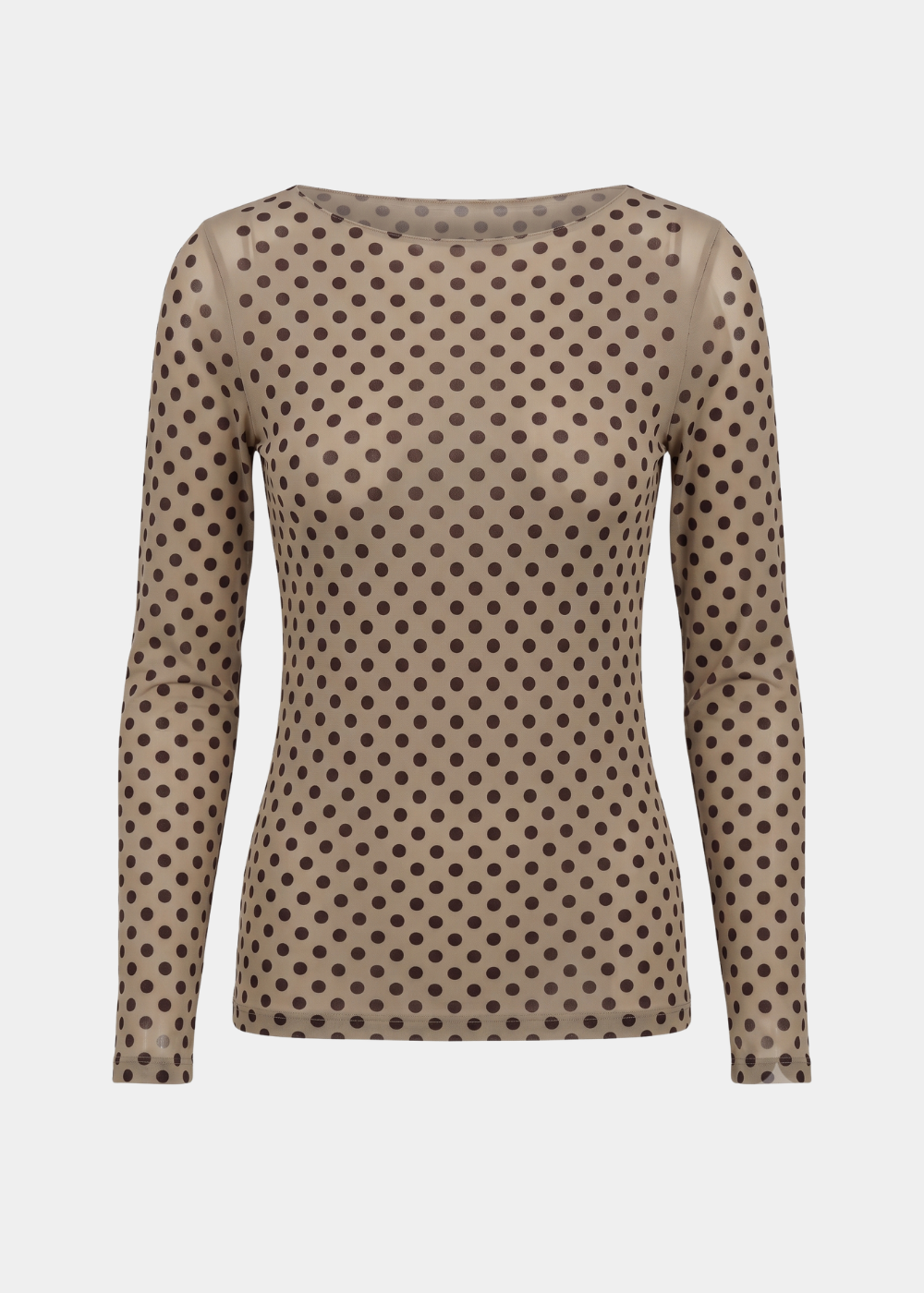 Classic Dot Raw Edge Second Skin Top