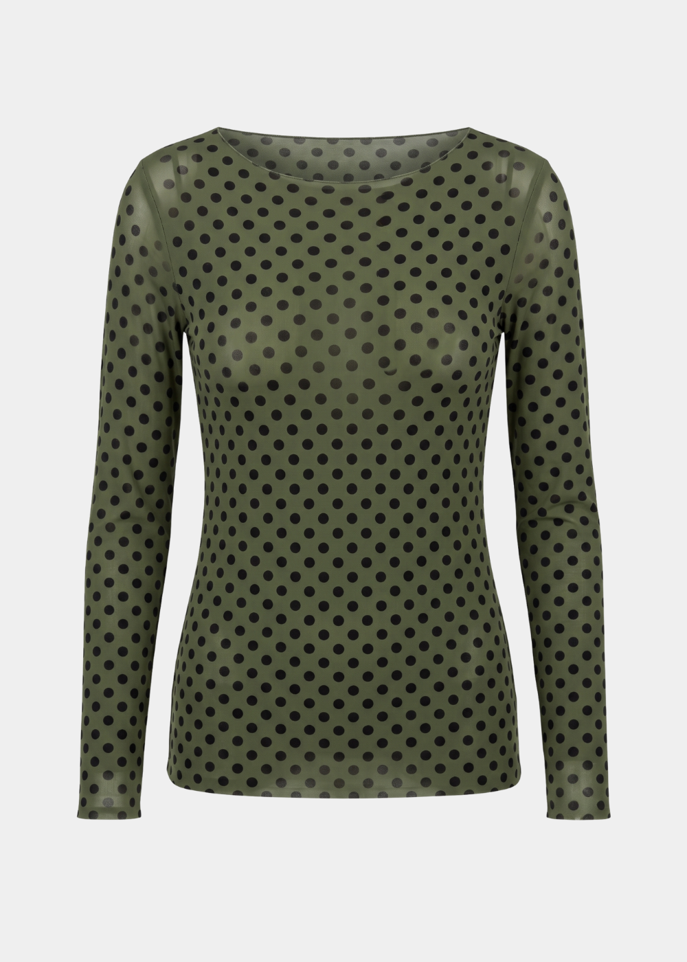 Classic Dot Raw Edge Second Skin Top