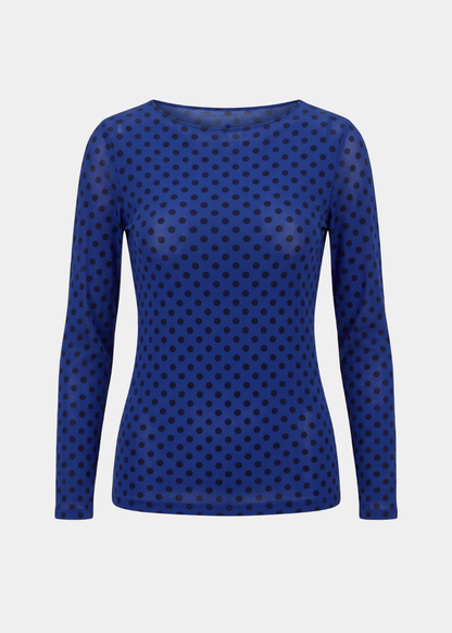Classic Dot Raw Edge Second Skin Top