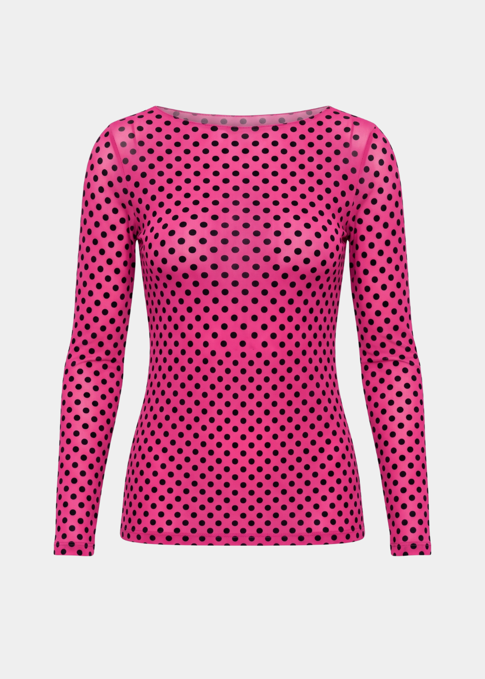 Classic Dot Raw Edge Second Skin Top