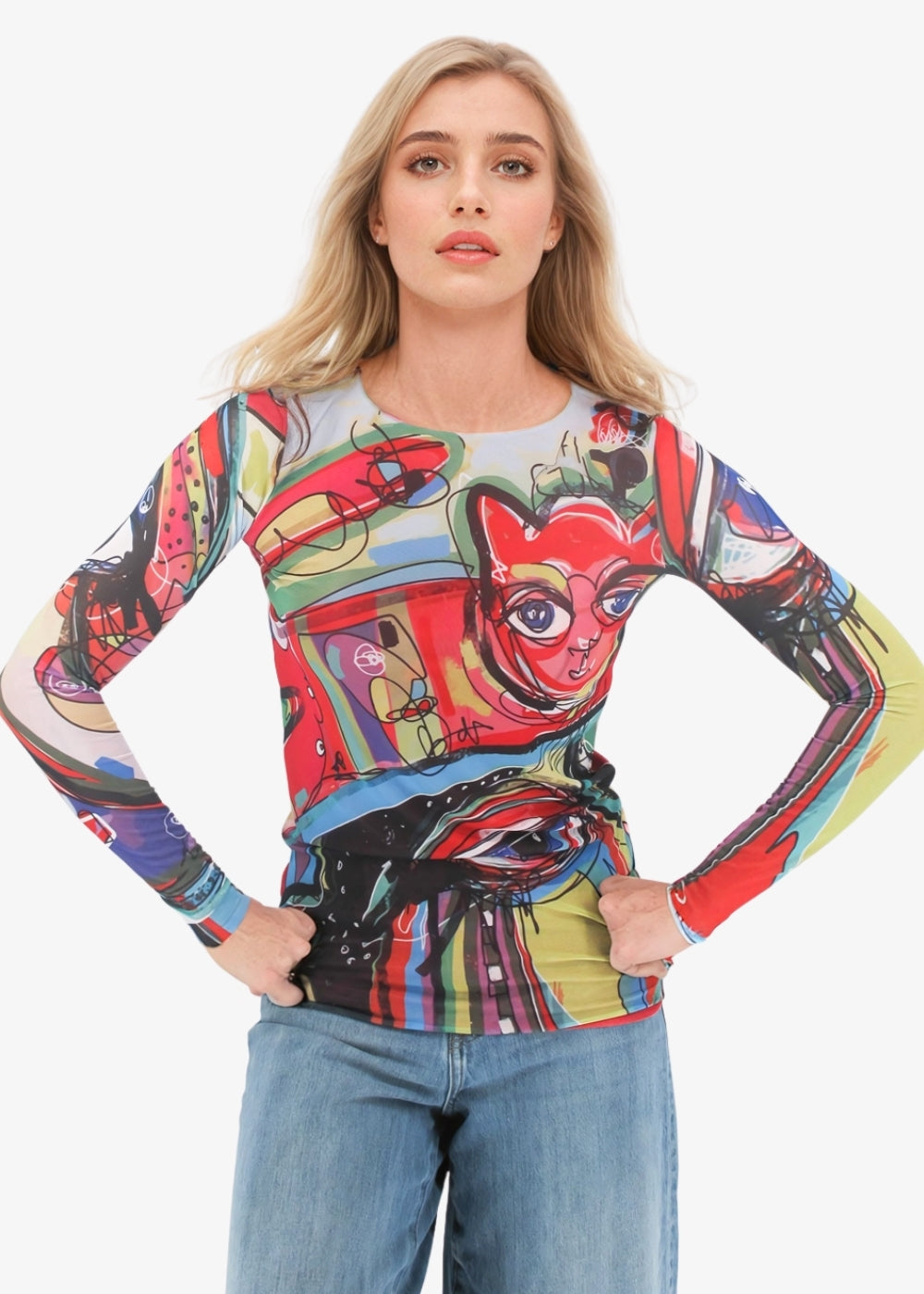 Meow - Florence Double Sheer Top - In Stock