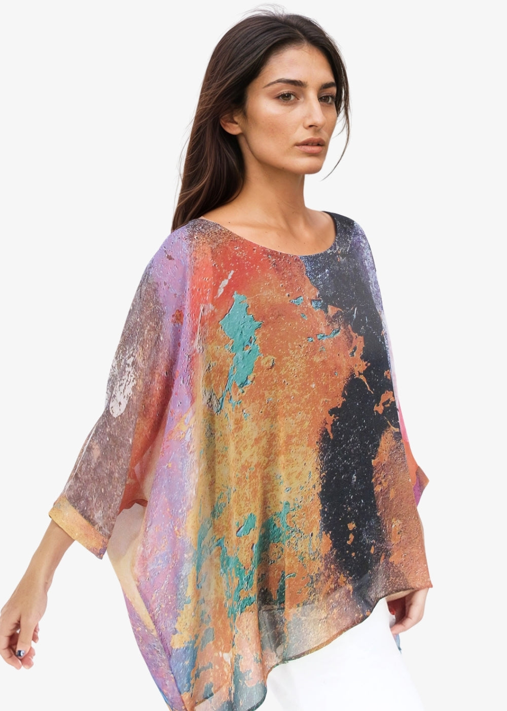 Capri Poncho in Rebel