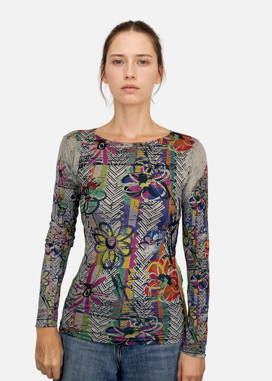 Be Happy Second Skin Raw Edge Top - In Stock