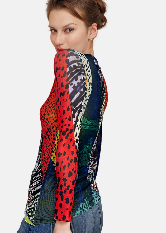 Point of View - Florence Double Sheer Top - In Stock