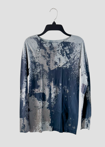Stormy Raw Edge Second Skin Top