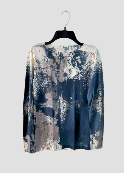 Stormy Raw Edge Second Skin Top
